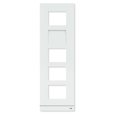 ABB-Welcome IP Video Outdoor Station Frame, White, 5 Gang